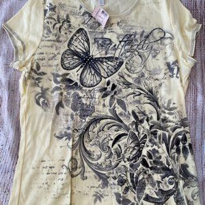 Butterfly T shirt XL
